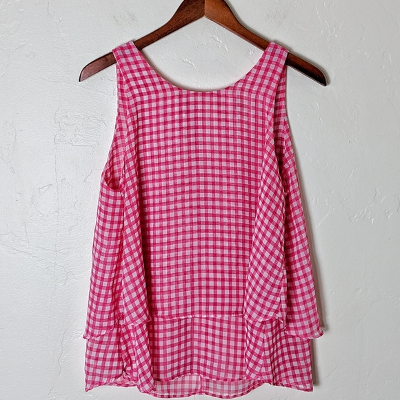 Anthropologie Tops - Anthropologie Gingham Tank Top
